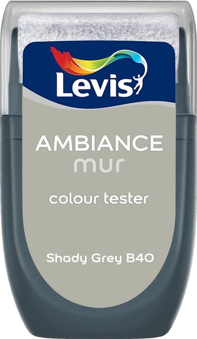 Levis - Muurverf Kleurtester Mat Mix - Shady Grey B40 - Mengverf - 30 Ml