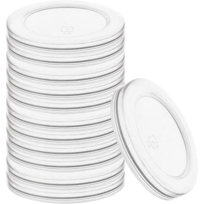 Deksel voor Yoghurtpot 5,5 cm 12 stuks - Yoghurtpot en Dessert - Oats Potje - Dessertpot - Yoghurtbeker - Yoghurt en Muesli Beker - Lunchpot