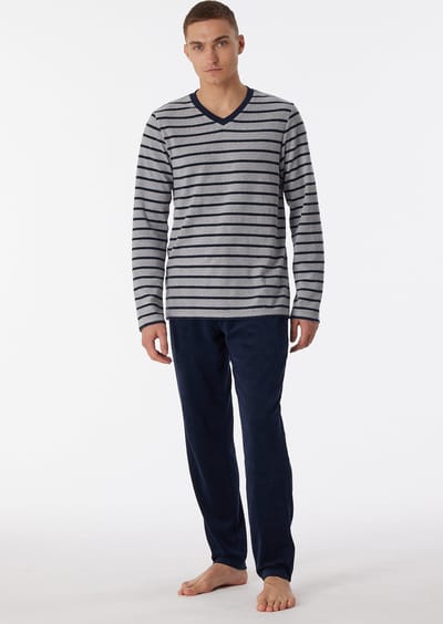 Schiesser – Warming Nightwear- Pyjama – 180278 – Grey Melange - 48