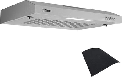 CIARRA CBCS6903 - 60cm Onderbouw Afzuigkap RVS – inclusief koolstoffilter - 220m3