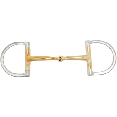 Verdun bit voor enkelgebroken paard, gebogen BR Equitation Soft Contact