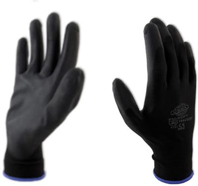 Schilderhandschoen PU-soft zwart L (paar)
