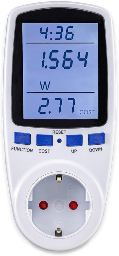 Energiemeter Verbruiksmeter - P1 Meter Stopcontact - Wit