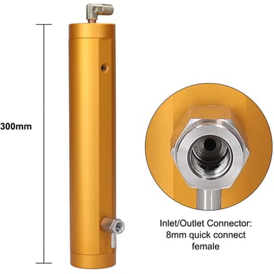 Séparateur Huile Eau 30Mpa Facile à Installer Pompe Compresseur d'Air en Aluminium Filtre Haute Pression orange