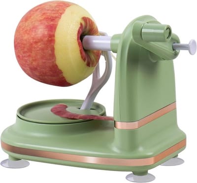 Automatische appelschiller - perenschiller en klokhuisverwijderaar voor de keuken (lichtgroen)