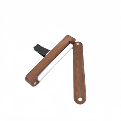 1 stuk houten autogeurverfrisser - massief hout - stevige metalen clip - natuurlijke geurverspreiding - 9cm - houtkleur