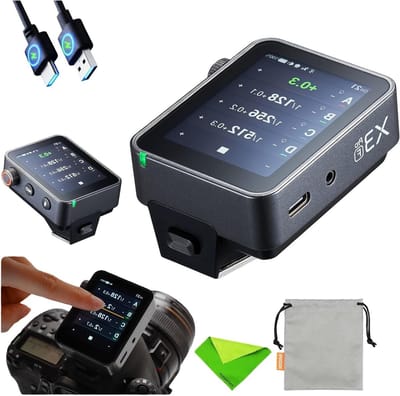 TTL Draadloze Flitser met Bluetooth App Controle voor Fujifilm, Compacte Trigger met 2.4 Inch Kleuren Touchscreen en Upgrade Functies