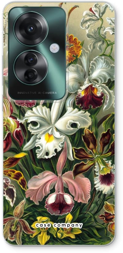 Case Company® - Hoesje geschikt voor Oppo Reno 11 F hoesje - Haeckel Orchidae - Soft Cover Telefoonhoesje - Bescherming aan alle Kanten en Schermrand