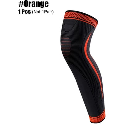 1/2 Stuks Sport Volledige Been Compressie Mouwen Lange Knie Ondersteuning Voor Hardlopen Basketbal Gewichtheffen Workout Pijnverlichting L-XL