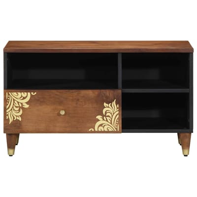 vidaXL - TV - Kast - Honing - bruin - 80 - x - 33 - x - 46 - cm - Massief - Mango - Hout