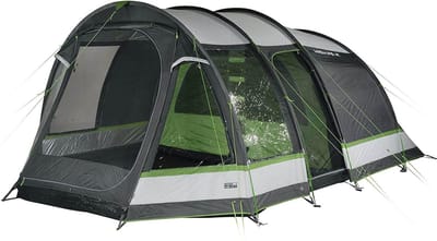 High Peak Tunneltent Bozen 5.0, 5 persoons, 2,0 m stahoogte, 4.000 mm waterdicht, verduisterde binnentent