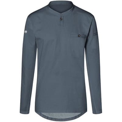 (6 stuks) KARLOWSKY Lange Mouw Heren Werkshirt Performance - Antraciet - maat: XS Grijs