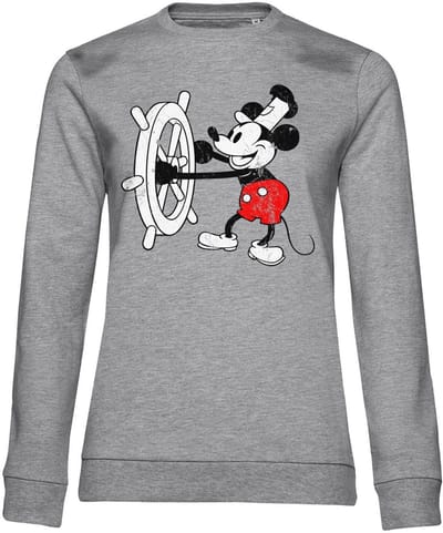 Hybris Dames-sweatshirt Steamboat Willie Girly Sweatshirt HY-53-SBW001-H70-7