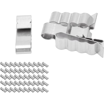 50 PIÈCES Clips de Gestion de Câbles Acier Inoxydable 304 Collier de Câble 4 Fils pour Panneau Solaire Photovoltaïque