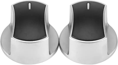 2x Universele Metalen Knoppen voor Gasfornuis en Fornuis Bediening
