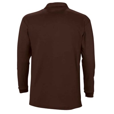 SOLS Volwassen uniseks Winter II poloshirt met lange mouwen (Chocolade)