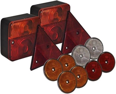 Benson Complete set aanhanger achterlichten - reflectoren - 12-delig - verhoogde veiligheid