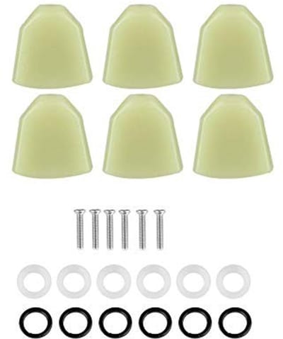 Shopcentral - Gitaar Knoppen - Gitaar Muziek Accessoire - 6 Stuks - Acryl - Tuner Pegs - Duurzaam en Stijlvol - Geschikt voor 6-Snarige Gitaren