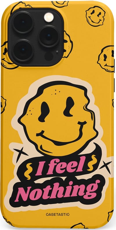 Casetastic hoesje geschikt voor Apple iPhone 14 Pro Max - MagSafe - Dubbellaagse bescherming - Alles is niks - Fashion Case - Okergeel Zwart Zand
