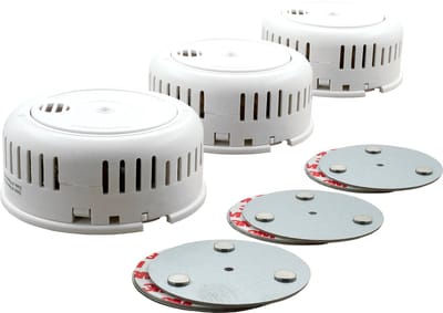 Thuislink TLB-10 rookmelders + montageset magnetisch, set van 3 stuks - Voldoet aan Europese norm EN14604 - Met 10 jaar garantie
