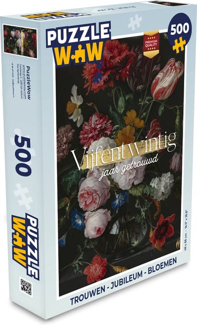 Puzzel Trouwdag - Vijfentwintig jaar getrouwd - Jubileum - Quotes - Spreuken - Legpuzzel - Puzzel 500 stukjes