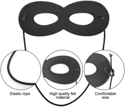 Oogmasker 6 Stuks - Kostuumaccessoires - Verkleedaccessoires - Carnaval - Halloween - Vilten Materialen - Masker