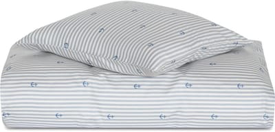 Babydekbedovertrek in anker design satijnkatoen