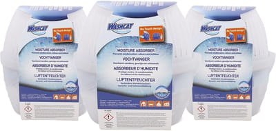 3x Washcat vochtvanger met 3 vullingen
