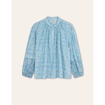 Oilily Bean Blouse- maat40 Brunnera Blauw