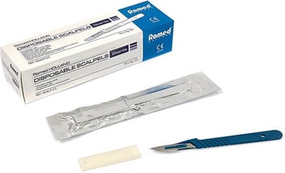 Romed scalpelmesjes met handvat nummer 10 Romed