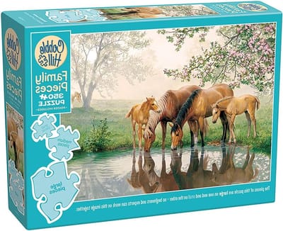 Paardenfamilie Puzzel - Legpuzzel Dieren - Familie Puzzel - Willekeurige Stukvormen - 350 stukjes - Niet gespecificeerd