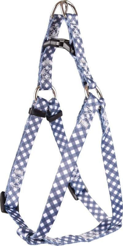 Flamingo Salome Step&go - Harnas Honden - Harnas Step&go Salome Grijs/wit Xs 30-40cm 10mm - 1st - 127863 - 1st