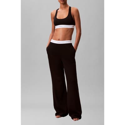 Calvin Klein Logo Jersey Pant Black Size: XL | Sweatpants Outlet | Dames | Zwart