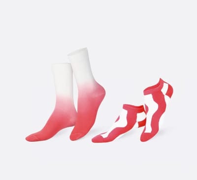 Eat my socks 2 paar sokken Iced Tea strawberry