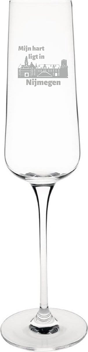 Gegraveerde Champagneglas 27cl Nijmegen