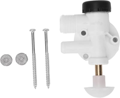 Allecto - RV Toiletklep Kit - Vervanging Waterklep - Vacuflush Toilet - Pedal Flush - 385314349 - Geschikt voor RVs - Wit - Toiletreparatie Kit