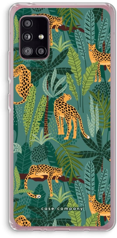 Case Company® - Hoesje geschikt voor Samsung Galaxy A51 5G hoesje - Luipaard 2 - Soft Cover Telefoonhoesje - Bescherming aan alle Kanten en Schermrand