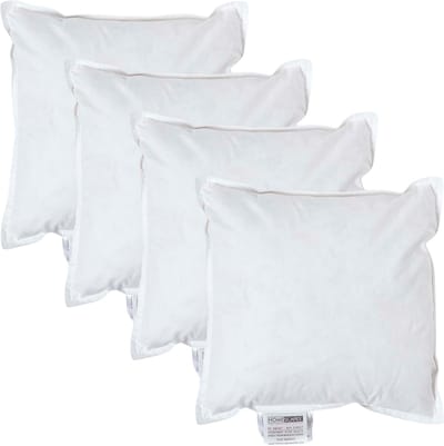 Homescapes kussenvullingen set van 4 – 30×30 cm – eendenveren binnenkussens – OEKO-TEX® katoen – RDS-gecertificeerd – wasbaar