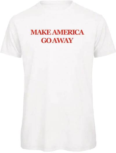 Make America go away (MAGA) - t-shirt - wit | rood - M