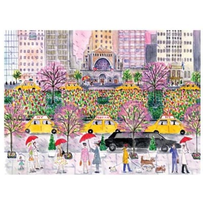 Michael Storrings Spring On Park Avenue 1000 Piece Puzzle - Galison Mudpuppy