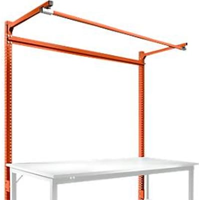 Opbouwframe met giek, Basistafel STANDAARD werktafel/werkbank UNIVERSAL/PROFI, 1750 mm, roodoranje