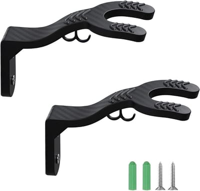 2 stuks multifunctionele helmhouders voor motorhelm - wandmontage met schroefhaak - opbergoplossing voor helm, jas en sleutels