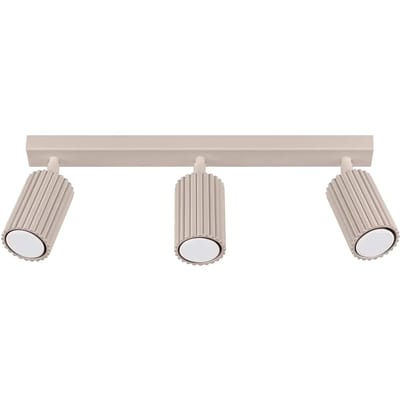 Sollux Lighting Plafondlamp Karbon - GU10 - taupe - aluminium - 45x6.5x16.5cm