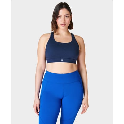 Sweaty Betty Power Medium Support Sports Bra BLAUW - Maat S