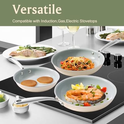 Keramische Antiaanbak Pan 20 cm - Veelzijdige Braadpan voor Inductie en Gas