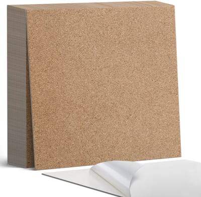 Coloray Plaktegels - Textuur van natuurlijk materiaal Zelfklevende Tegels - 20 cm x 20 cm - Bruin Plaktegels - 20 stuks - Vierkant PVC Tegels - Plaktegels Badkamer - Plaktegels Vloer - Vinyltegels Vloer Zelfklevend - Wandtegel Zelfklevend