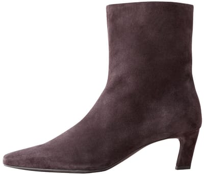 Next - Dames - Forever Comfort® enkellaarzen met hak en hoekige neus - Bruin
