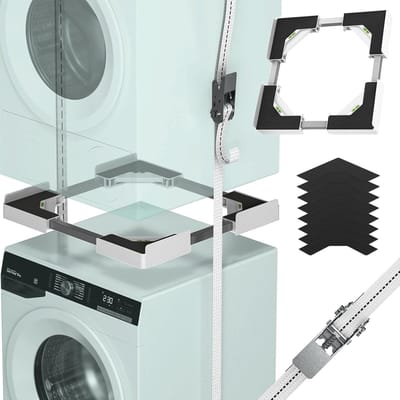 Verstelbare Stapelset voor Wasmachine en Droger - Ruimtebesparend en Veilig