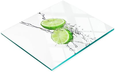 Gehard multifunctioneel decoratief bord van glas, kalk en water, 60x52 cm