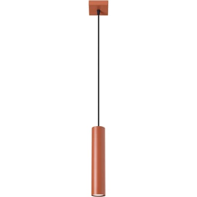 Sollux Lighting Hanglamp Lagos - GU10 - rode oker - staal - 118x8x8cm
